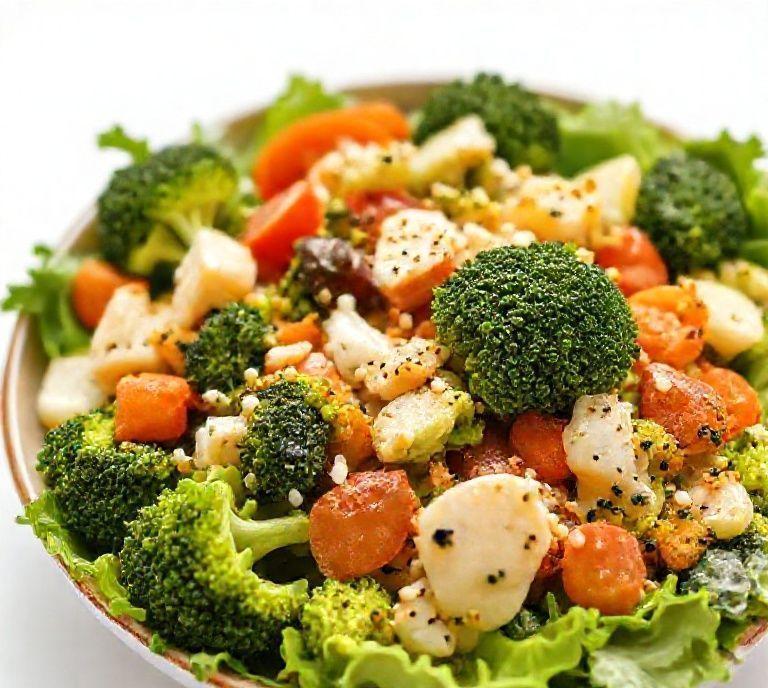 broccoli salad vegetarian recipe