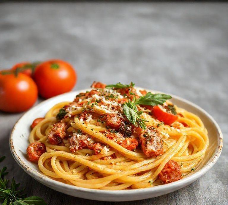 bucatini vegetarian recipe