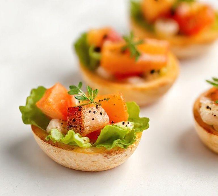 canapes vegetarian recipe