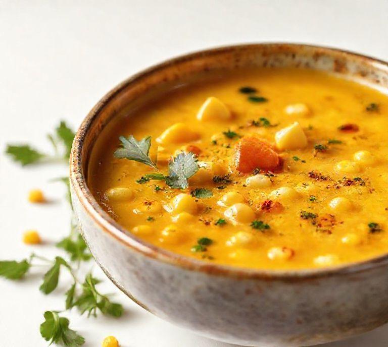 corn soup vegetarian recipe