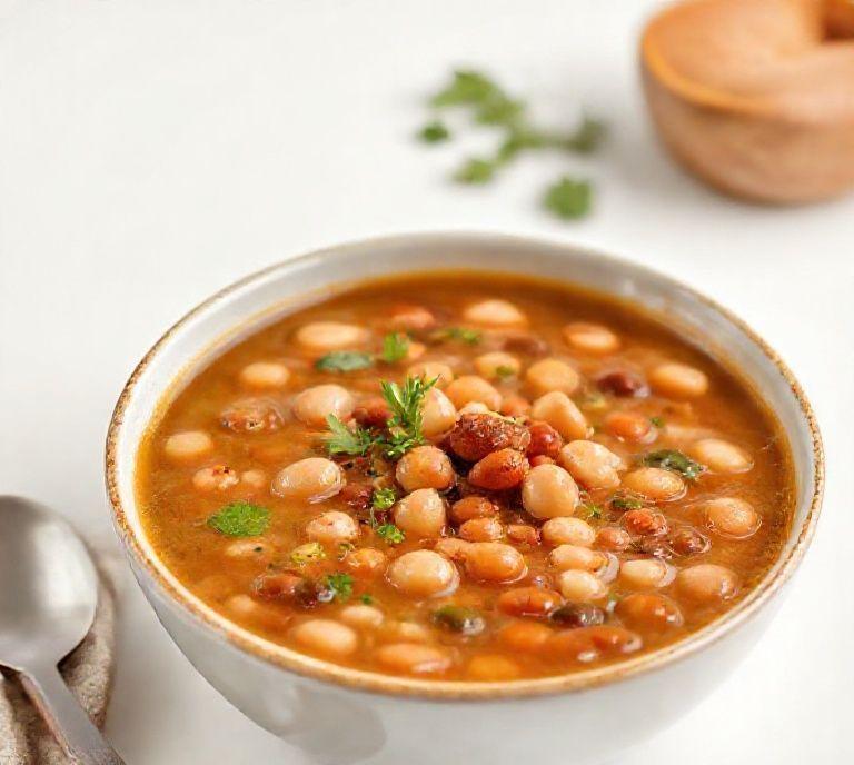 dried bean soup vegetarian recipe
