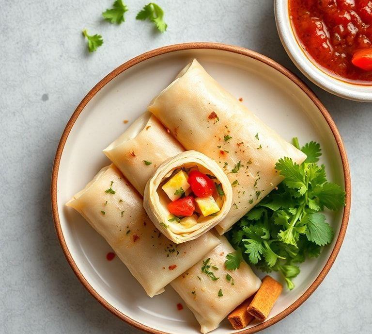 easy egg roll vegetarian recipe