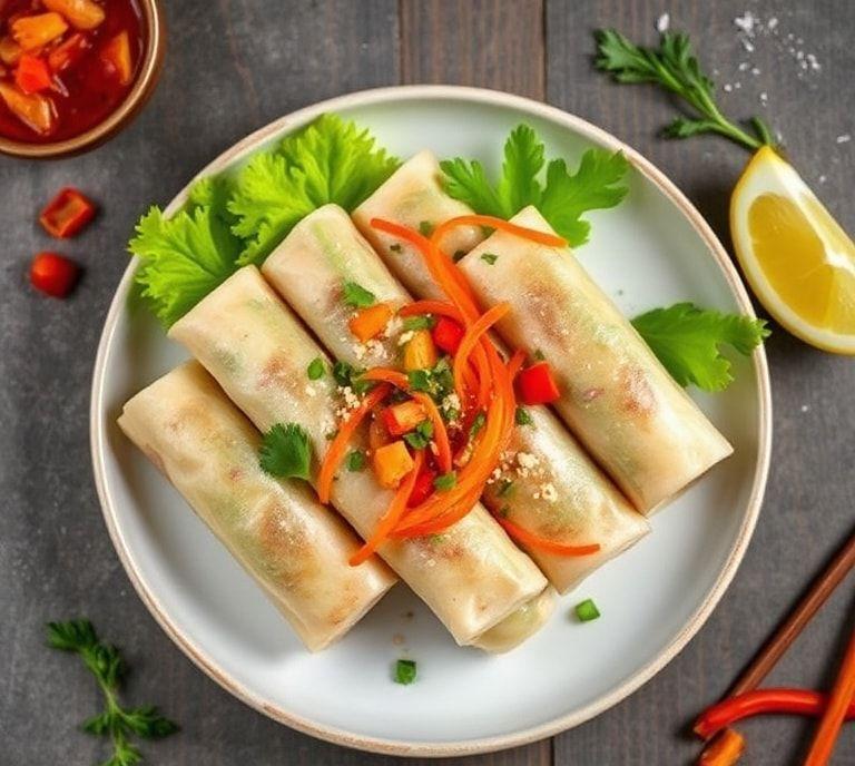 easy spring roll vegetarian recipe