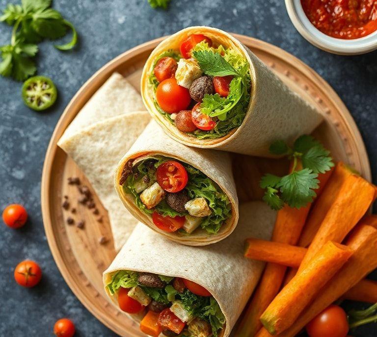 healthy vegetarian wraps recipe
