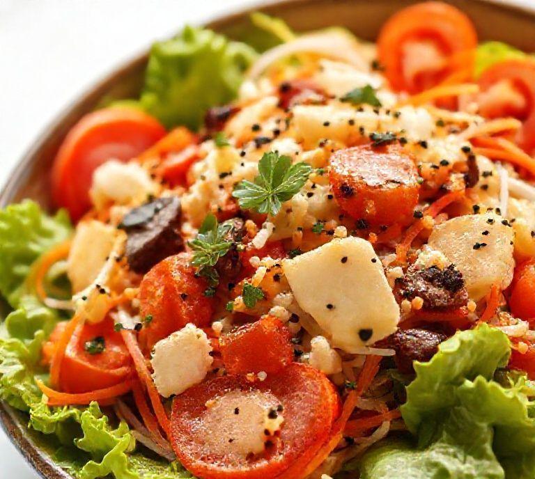 high protein vegetarian salad recipe