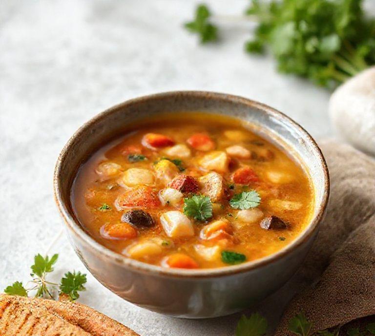 high protein vegetarian soup recipe