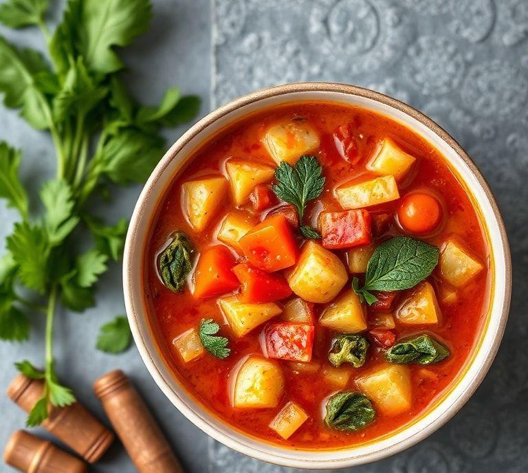 italian minestrone soup vegetarian recipe