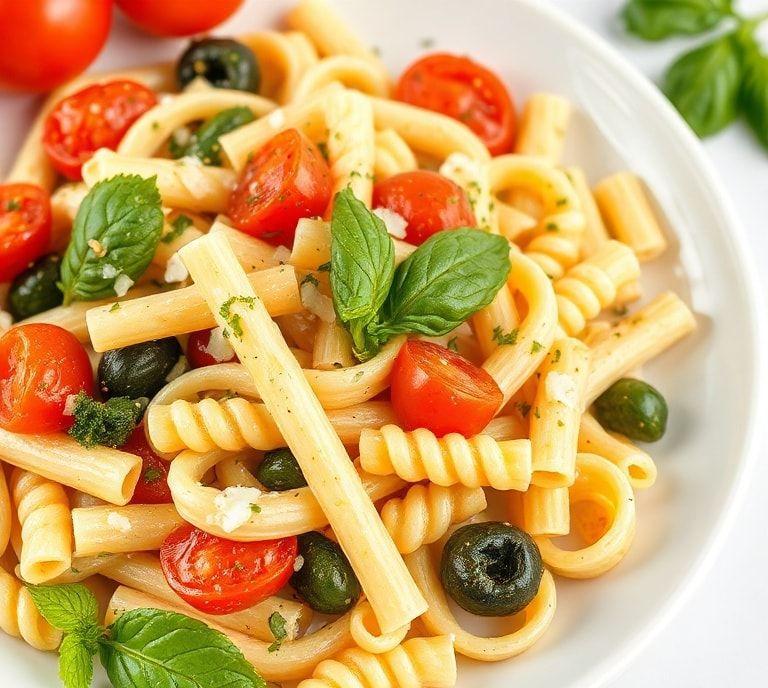 italian pasta salad vegetarian recipe