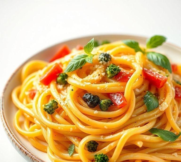 linguine pasta vegetarian recipe