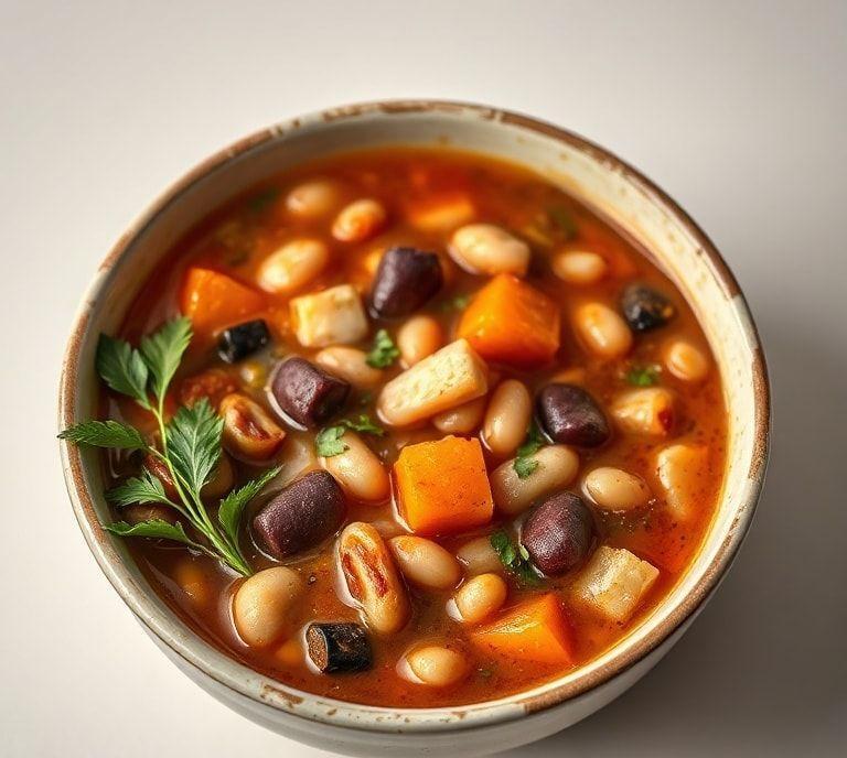 navy bean soup vegetarian recipe