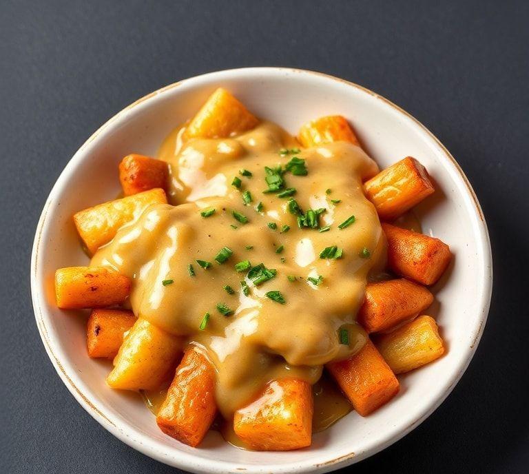 poutine gravy vegetarian recipe
