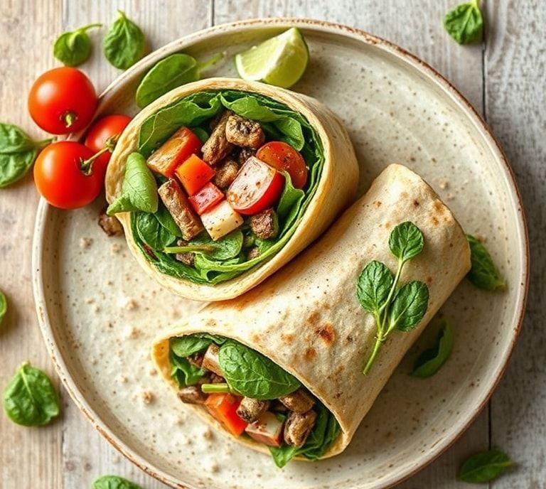 spinach wrap vegetarian recipe