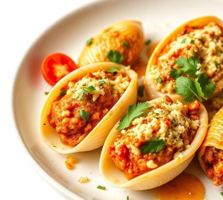 stuffed shells vegetarian recipe