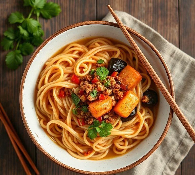 udon noodles vegetarian recipe