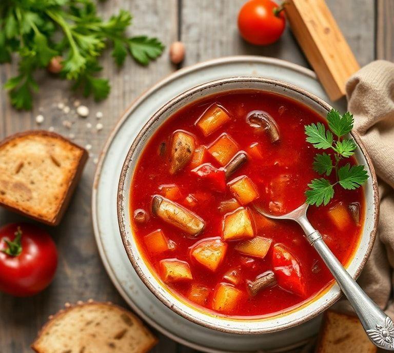 vegetarian borscht soup recipe