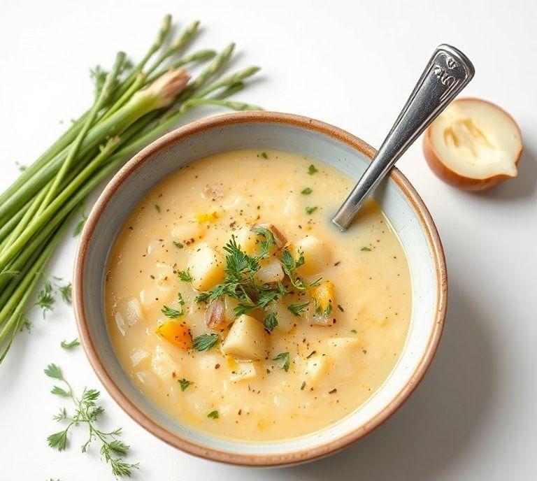 vegetarian leek and potato soup recipe