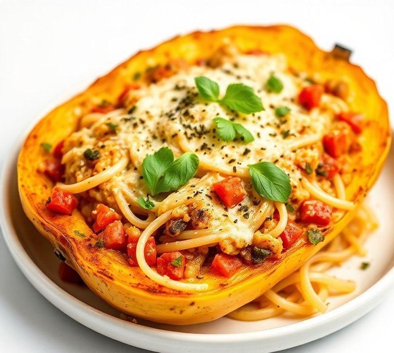 vegetarian stuffed spaghetti squash recipe