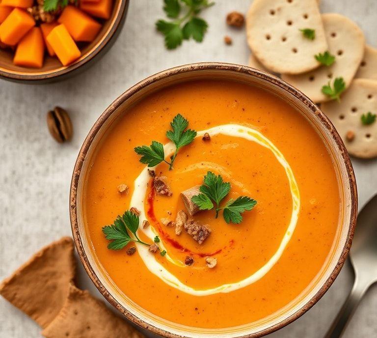 vegetarian sweet potato soup recipe
